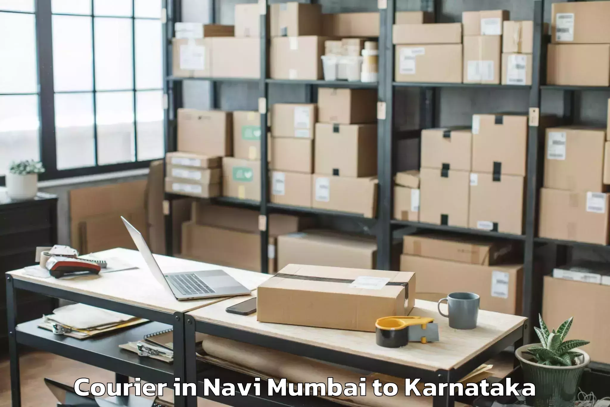 Trusted Navi Mumbai to Davangere Courier